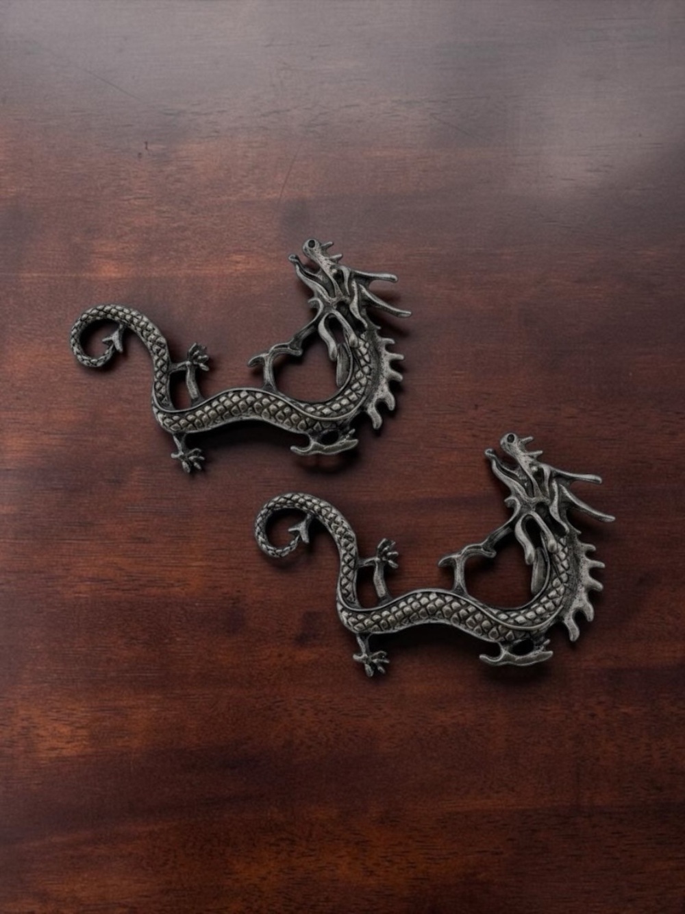 Gothic Antique Silver Dragon Ear Cuff Wrap – Left OR RIGHT - just 1